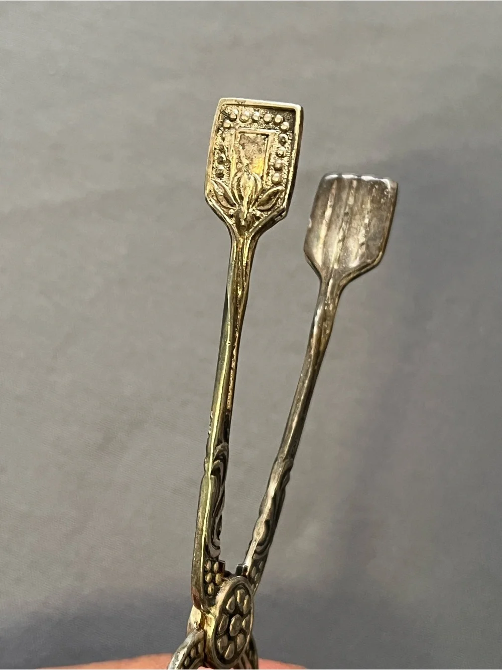 Vintage Nils Johan Of Sweden Art Nouveau Styles Floral Ornate Tidbit/Sugar Tongs